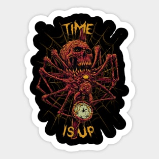 Time is up Sticker